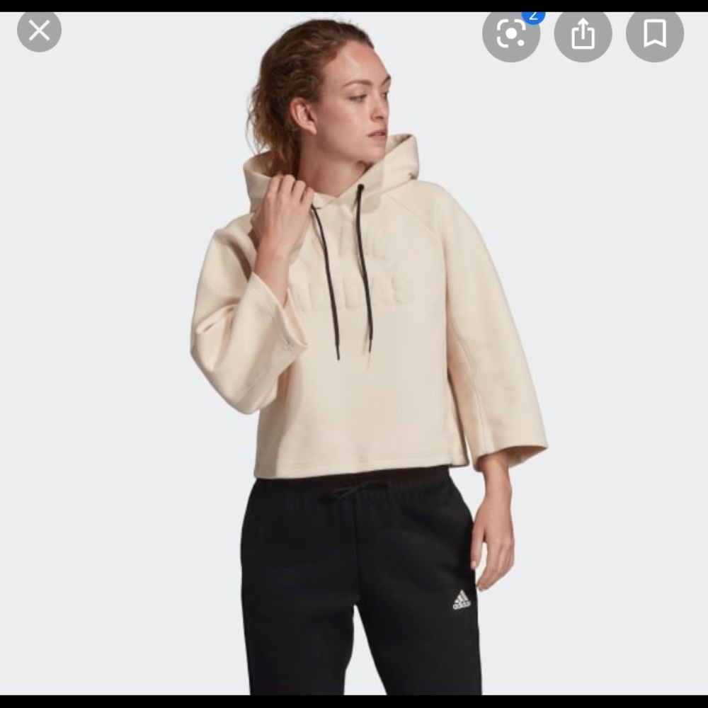 Adidas Linen VRCT  Hoodie Size Woman’s Size 2XS